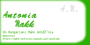 antonia makk business card